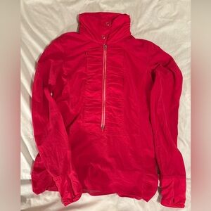 Brooks Women's Vibrant pink pullover 3/4 zip Jacket